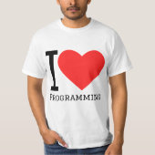 Ich liebe Programmieren T-Shirt (Vorderseite)