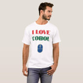 Ich liebe Programmieren und ich liebe Cobol T-Shirt (Vorne ganz)