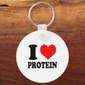 Ich liebe Protein Schlüsselanhänger (Vorderseite)