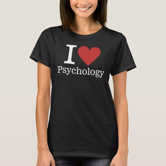 Ich ❤️ Liebe Psychologie für Fakultät/Studierende  T-Shirt (Vorderseite)
