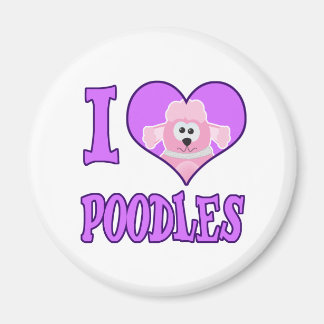 Ich liebe Pudel Magnet