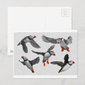 Ich Liebe Puffins! Postkarte (Vorne/Hinten)