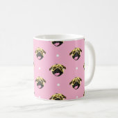 Ich liebe Pugs Tasse (VorderseiteRechts)
