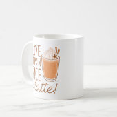 Ich Liebe Pumpkin Gewürz a Latte Kaffeetasse (Vorderseite Links)