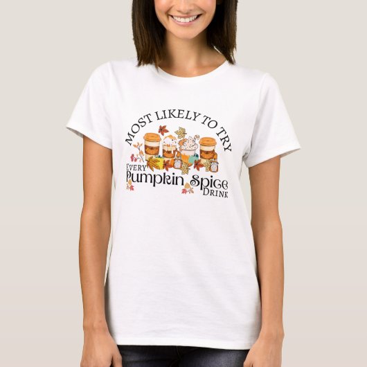 Ich Liebe Pumpkins Gewürzgetränke T - Shirt Frau (Vorderseite)