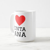 Ich liebe Punta Cana Kaffeetasse (Vorderseite Links)