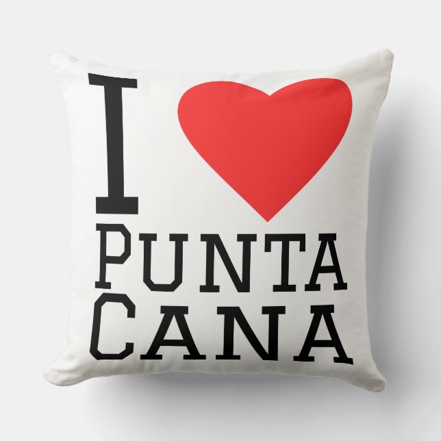 Ich liebe Punta Cana Kissen (Vorderseite)