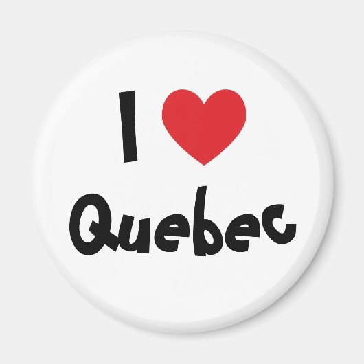 Ich liebe Quebec Magnet (Vorne)