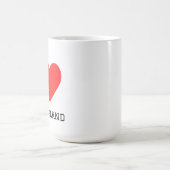 Ich liebe Queensland Kaffeetasse (Mittel)