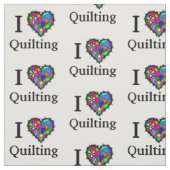 Ich liebe Quilt-Stoffe Stoff (Muster)
