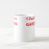 Ich liebe Quilten Kaffeetasse (Mittel)