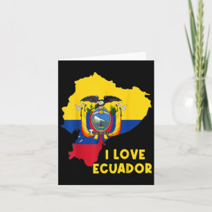 Ich liebe Quito Hallo Ecuador Karte Flagge Stolz E