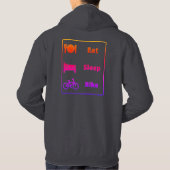 Ich liebe Radfahren Hoodie (Rückseite)