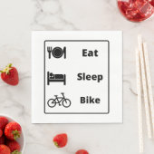 Ich liebe Radfahren Serviette (Beispiel)