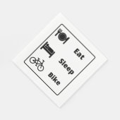 Ich liebe Radfahren Serviette (Ecke)