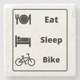 Ich liebe Radfahren Steinuntersetzer
