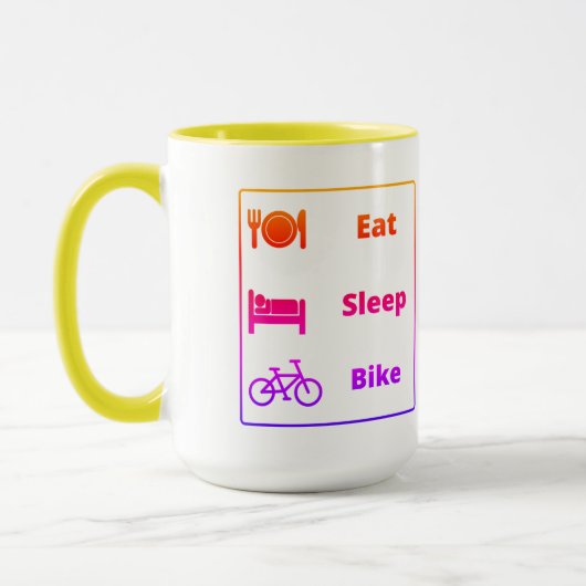 Ich liebe Radfahren Tasse (Links)