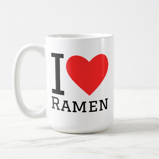 Ich liebe Ramen Kaffeetasse (Links)