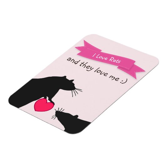 Ich Liebe Raten und sie Liebe mir Magnet (Linke Seite)