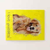 Ich Liebe Rätsel, schöne Hunde und Spaß Puzzle (Horizontal)