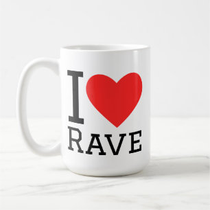 Ich liebe Rave Kaffeetasse