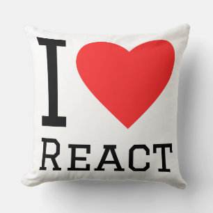 Ich liebe React Kissen