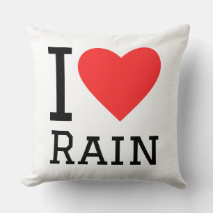 Ich liebe Regen Kissen