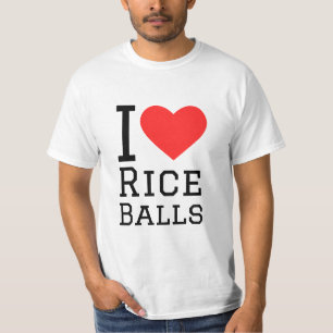 Ich Liebe Reisbälle T-Shirt