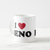 Ich liebe Reno Nevada Kaffeetasse (Vorderseite Links)