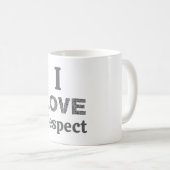 Ich liebe Respekt-Kaffeetasse Kaffeetasse (VorderseiteRechts)