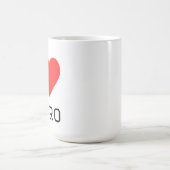 Ich liebe Retro Kaffeetasse (Mittel)