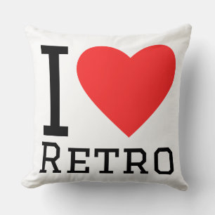 Ich liebe Retro Kissen