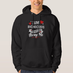 Ich Liebe Rhinoceros Graphic - Es sind Leute, die  Hoodie