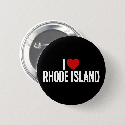 Ich liebe Rhode Island • Ich liebe Rhode Island Ru Button (Vorne & Hinten)