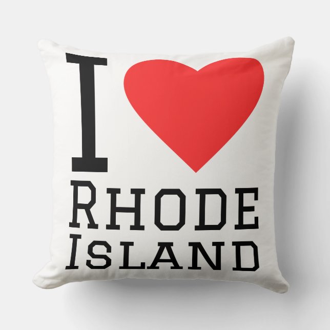 Ich liebe Rhode Island  Kissen (Vorderseite)