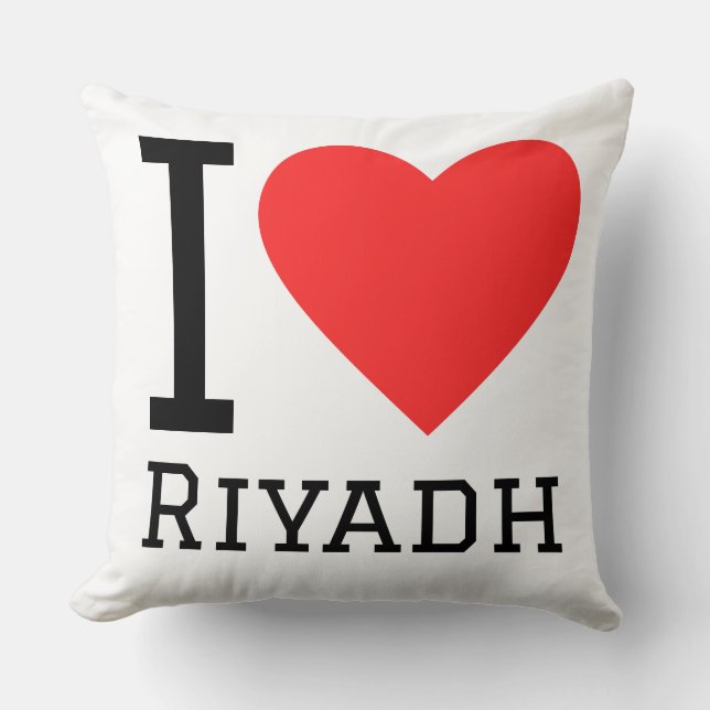 Ich liebe Riad  Kissen (Vorderseite)