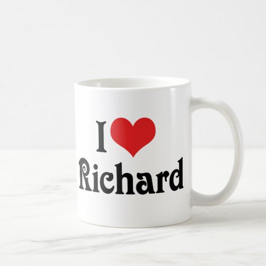 Ich liebe Richard Kaffeetasse (Rechts)