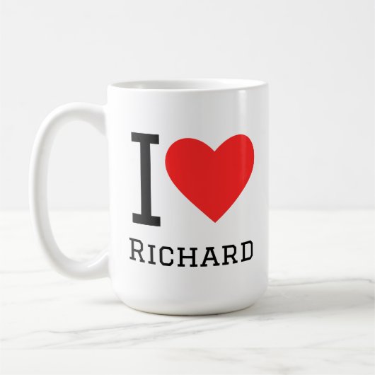 Ich liebe Richard Kaffeetasse (Links)