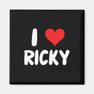 Ich liebe Ricky - Herz - Name  Magnet