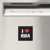Ich liebe Rida - Herz Magnet (In Situ (Geschirrspüler))