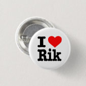 "ICH LIEBE RIK " BUTTON (Vorne & Hinten)