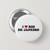 Ich liebe Rio de Janeiro Brasilien Button (Vorne & Hinten)