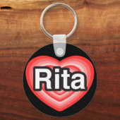 Ich Liebe Rita. Ich Liebe dir Rita. Herz Schlüsselanhänger (Vorderseite)