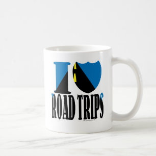Ich Liebe Roadtrips! zweiseitig Kaffeetasse