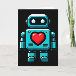 Ich liebe Roboter, Roboter mit großem Herzen Valen Karte
