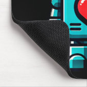 Ich liebe Roboter, Roboter mit großem Herzen Valen Mousepad (Ecke)
