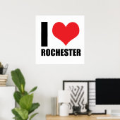 Ich liebe Rochester Poster (Heimbüro)