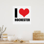 Ich liebe Rochester Poster (Küche)