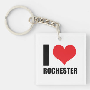Ich liebe Rochester Schlüsselanhänger