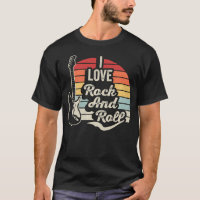 Ich liebe Rock And Roll E-Gitarre Retro